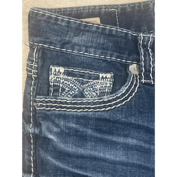 Big Star Jeans Mens 33XL Pioneer Boot Cut Whisker Embroidered (34x35) Buckle - Picture 4 of 16